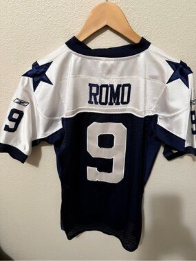 Reebok Navy and White NFL Football Jersey